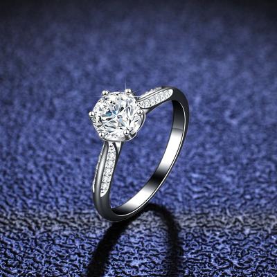 China Wedding Rings Factory 925 Sterling Silver Zircon Diamond Wedding Rings 925 Beautiful Ring Piece Gifts Valentine's Day Gifts for sale