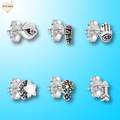 China Dropshipping Romantic Claw Arrangement Inlay Technology Stick Earrings Type Style Romantic Earrings for sale