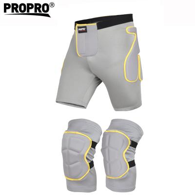 China Ski best selling lightweight sets of hip pads and knee brace skating hip enhancing horsing padded shorts and knee guards for sale