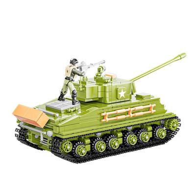 China Building Toy XJ809C Medium Tank WWII Series Military Tank Model Assembled Building Blocks Boy's Toys DIY Toy Building Blocks (PA00439) for sale