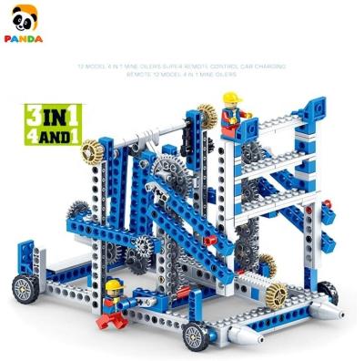 China ABS 6+kids Creative Toys Gear Tech Big Vehicle Blocks 4in1 Gear Remote Technic Toys Building Blocks Engineer Toys (PA0028) for sale