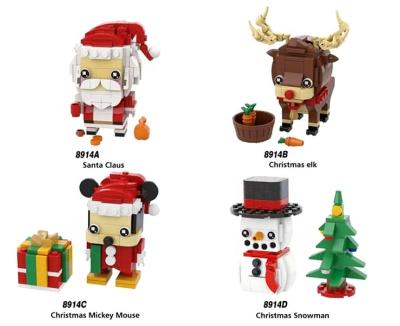 China Building Toy Merry Christmas Gifts for Kids Movie Hero Christmas Brick Mini Building Blocks Mini Christmas Character Figures Toys (NO.PA00118) for sale