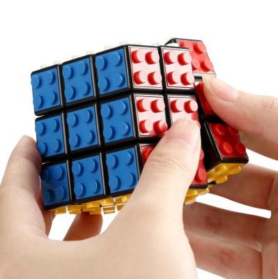 China Construction Toy New Toys For Children Building Blocks Rotate Fun / Chinese Popular Magic Cube Brick Toys 3x3 Competition Toy / Magic Cube (NO.PA00175) for sale