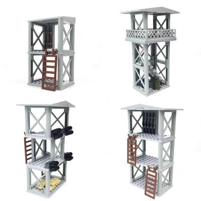 China ABS MOC Stage Building Block DIY Parts Watch Tower Sentinel Castle / Watch Guard Table Table Decoration (PA00318) for sale