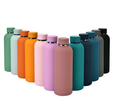 China CLASSIC Narrow Double Mouth Stainless Steel Wall Vacuum Insulated Water Bottle for sale