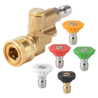 China Home Use Quick Connecting 180 Degree Swivel Coupler with 5 Angles and Set of 5 Spray Nozzles for sale