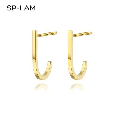 China Office/French Madame Gold Tiny Female Jwellary Earring Stainless Steel Circle Jewelry Women Girl Career SP-LAM Small for sale