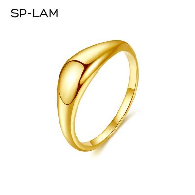 China 2021 Trendy fashion vintage jewelry unisex gold SP-LAM Chunky Stacked Stacked Woman punk geometric ring for sale