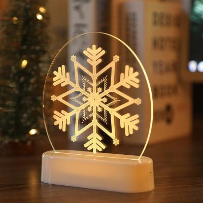 China Wholesale 2021 Indoor Outdoor Decor Decorations LED Plastic Base Night Light For Christmas Decoration for sale