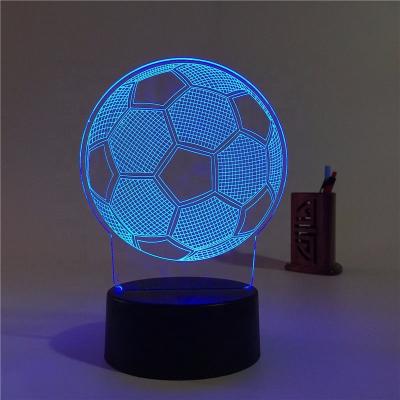 China Decoration USB Wire 16 Colors 3D Adjustable LED Night Light Lamp Base With Remote Control for sale