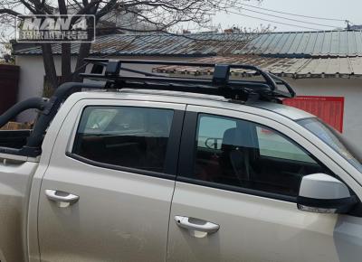 China Black Steel Isuzu DMAX Roof Racks 135x125mm Heavy Duty DMAX Roof Bars for sale