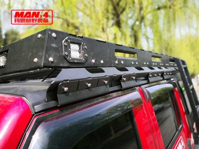 China Q235 Wrangler resistente de acero JK JL JEEP Roof Rack With LED en venta