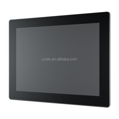 China YCTEK 15inch 1024*768 Aluminum Alloy Capacitive Touch Embedded Monitor With RS232 Touch Port for sale