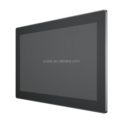 China Cost Effective Aluminum Alloy YCTEK 15.6inch 1920*1080 Capacitive Touch Recessed LCD Monitor for sale