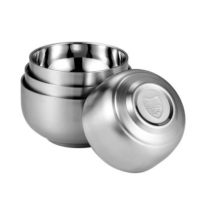 China Stocked High Quality SUS 304 Stainless Steel Korean Style Bowl for sale