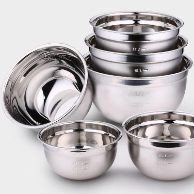 China Sustainable Popular Thermal Serving Storage Stainless Steel Bowl Bowls Personalized Mixing Bowl Salad Lunch Box for sale