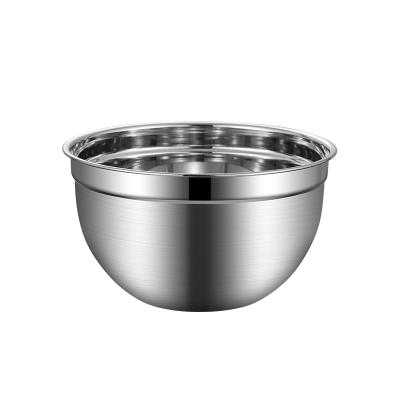 China Customed Sustainable Wholesale Salad Bowl Set Multifunctional Stainless Steel Salad Mixing Bowl for sale