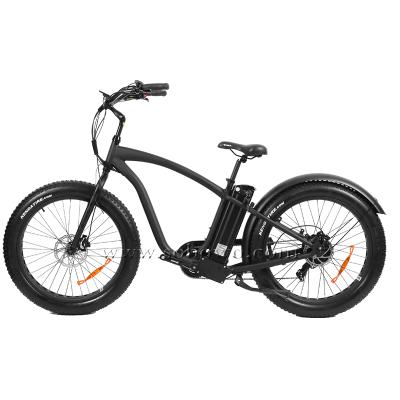 China Retro Aluminum Alloy Chopper Ebike Motor Electric Cruiser Oversized Electric Bike for sale