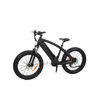 China Aluminum alloy Sobowo 26 inch hidden hydraulic brake 48v 1000w mid drive motorcycle ebike battery for sale