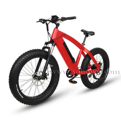 China Sobowo Certificate Aluminum Alloy CE Electric Bicycle 26 Inch Q7 1000W Wholesale High Quality Tire for sale