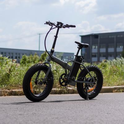 China Folding bicycle aluminum alloy warehouse ebike 750w 500w 13ah European fat tire electric foldable electric bike for sale