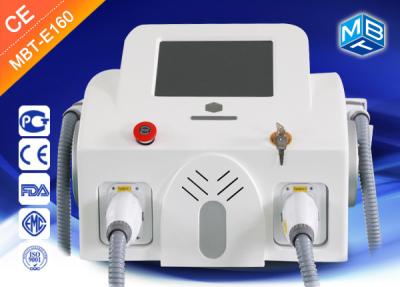 China Fast IPL SHR OPT Double Handle E Light Hair Removal 10 Different Language for sale