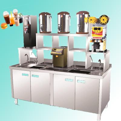 China Durable Professional Custom Design Bubble Tea Equipment Milk Tea Counter For Milk Tea Shop for sale