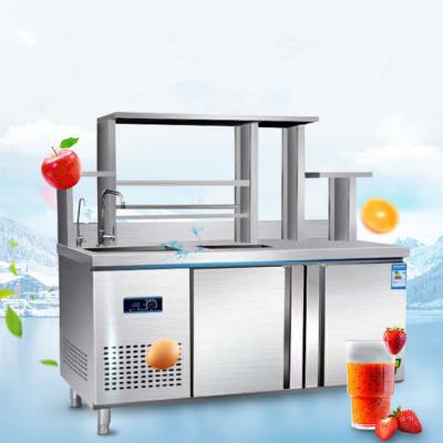 China Commercial Food Processing Machine Design Milk Tea Shop Counter Bubble Tea Equipment Worktop Counter for sale