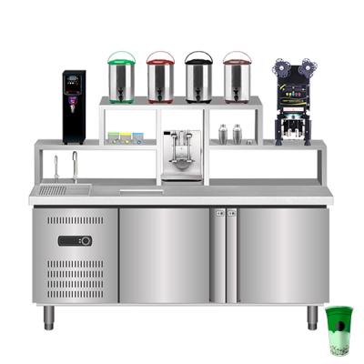 China Shop Use High Efficinency Bubble Tea Prefab Bubble Tea Counter For Bubble Tea Shop Use for sale