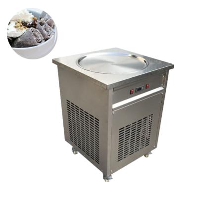 China Commercial Ice Cream Snack Roll Machine Stainless Steel Frying Factory Frozen Ice Cream Machine for sale