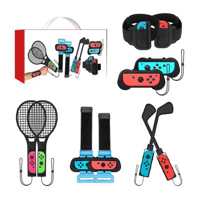 China Jaronx ABS Plastic 10 in 1 Game Kits For Sport Game Accessories Kit For Switch Oled Controller SwitchJoycoN Game for sale