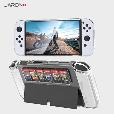 China For oled Switch For Nintendo Switch OLED Case Silicone Cover Back Handle Shell Games Cover Accessories for sale