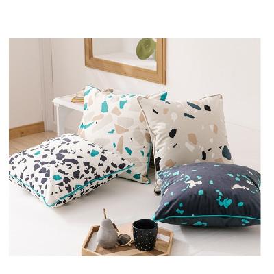 China PORTABLE PORTABLE Luxury Simple Modern Decorative Custom Size Print Velvet Cushions Stitch Velvet Cushions Home Innermor Living Room Pillows for sale