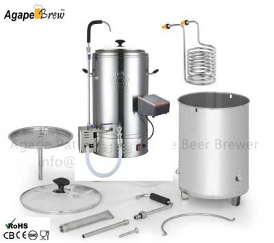 China Custom patent steam heating system ODM beer brewer for UK BULLDOG head brewer for sale