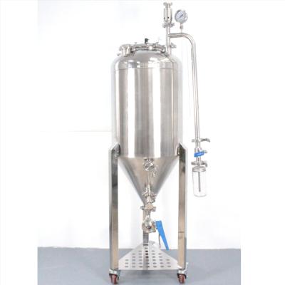 China Hotel Home Brew Economical Stainless Pressured Conical Fermenter For Beer Fermentation Tank Home Brewing Equipment for sale