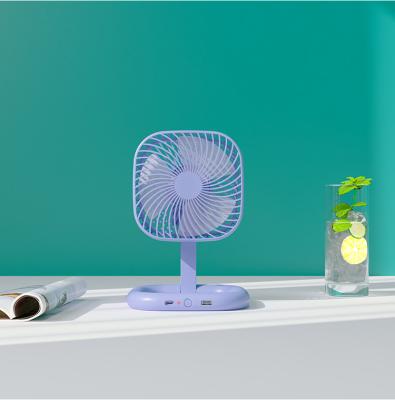 China 4500mAh Folding Destop Fan Rechargeable Desktop Fan Long Working Time Folding Fan for sale