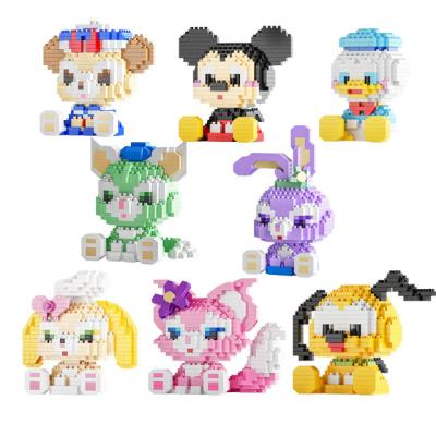 China Figure Toys LELE BROTHER Cartoon Diy Assembled Diamond Bricks Mini Building Blocks Promotion Gift Toys for sale