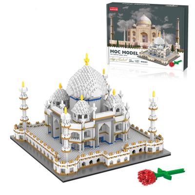 China Intelligence Development Customize Architecture Taj Mahal Mini Building Blocks 3D Puzzle Pixel Bricks Toys for sale