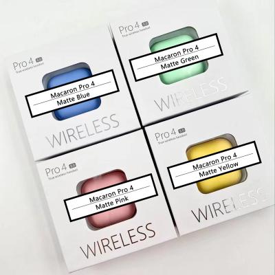 China From TWS (true wireless stereo) new arrivals pro 4 TWS headphones and earphones cheap factory price from Macaron good quality earphone manufacturer for sale