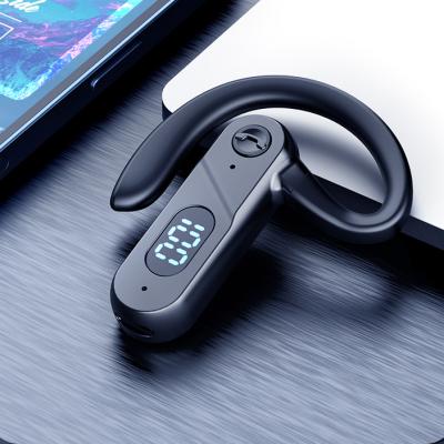 China Conduction Wireless Ergonomic Design Wireless LED Bone Ear Hook Headphones V5.2 IPX7 Power Display Ear Hooks Soft Earbuds for sale