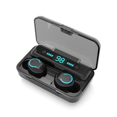 China TWS Power Display Power Bank IPV7 (True Wireless Stereo) F9-9 TWS V5.0 F9 Earbuds LED Waterproof Earbuds for sale