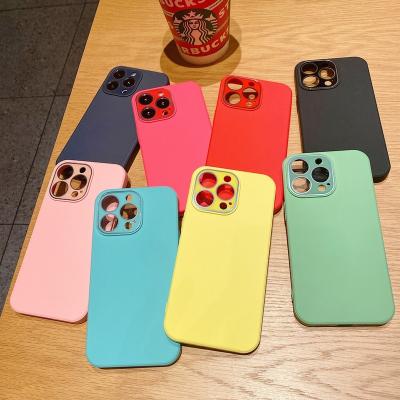 China Shockproof Silicone Cell Phone Bags and Wholesale Phone Cases Protector TPU Cell Phone Cases for Iphone 8 x 11 12 13 pro max for sale