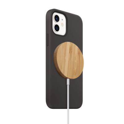 China Mobile Phone OEM Magnetic Environmental Wooden 15W Wireless Charger for sale