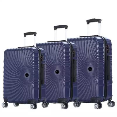 China Long-distance Travel Popular ABS Travelling Carry On Travel Bag Cabin Luggage trolley Suitcase Set Custom Hard PC Luggage for sale