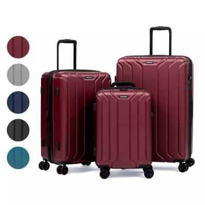 China Travel luggage set Customized High Quality Travelling Bags 100% New ABS PC Aluminum Trolley Hardshell Luggage Set Bag for Business Travel for sale