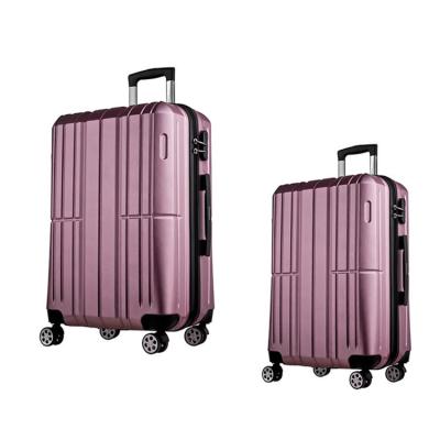 China Long-distance Travel Customized 3 piece lightweight abs/pc travel luggage set suitcase for sale