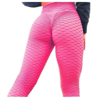 China Hot Selling Breathable New Ladies Bubble Yoga Pants Multicolor Honeycomb Lift Up Leggings for sale