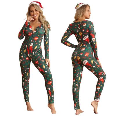 China Newcomer Onsie Family Christmas Oneise Breathable Pajamas Cartoon Slim Ladies Overalls Sets For Women Sleepwear for sale