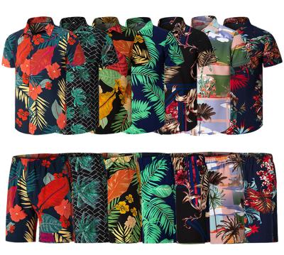 China New Arrival Breathable Beach Wear Suit Hawaiian Beach Shirt Men Beach Clothing For Men for sale