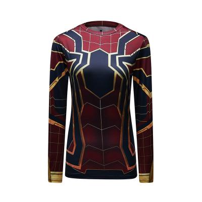 China Anti-pilling Design Your Own Fitness Clothing Women Compression Long Sleeve Rashguard for sale